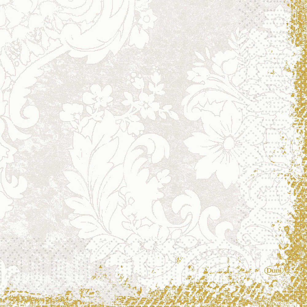 Duni Zelltuchservietten 33 x 33 cm 3-lagig 1/4 Falz Royal white