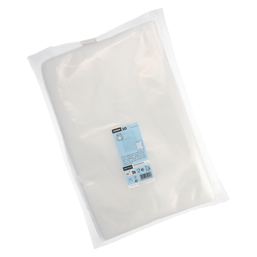 PAPSTAR Siegelrandbeutel, PA / PE 50 cm x 40 cm transparent Sous Vide Kochq