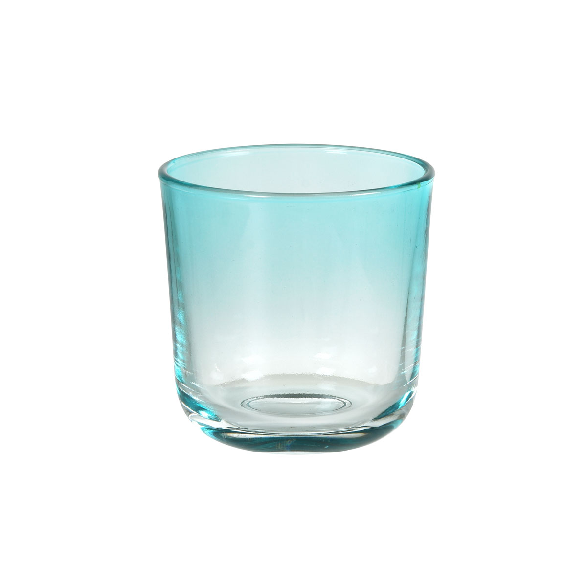 Duni Switch & Shine Kerzenhalter Ouri 81 x Ø 72,5 mm mint blue Glas
