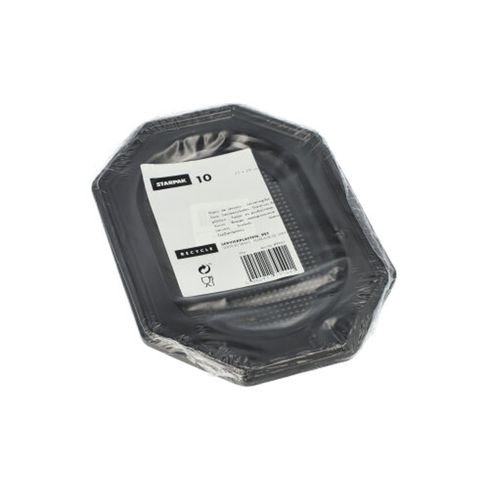 Papstar Servierplatten, PET 21 cm x 29 cm schwarz