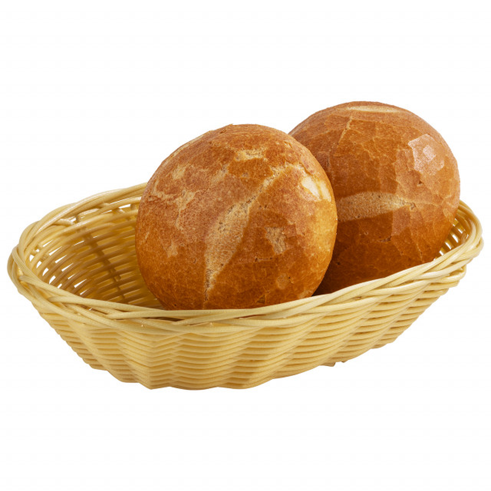 APS Brot- und Obstkorb, oval 23 x 15 cm, H: 6 cm , Polypropylen, beige