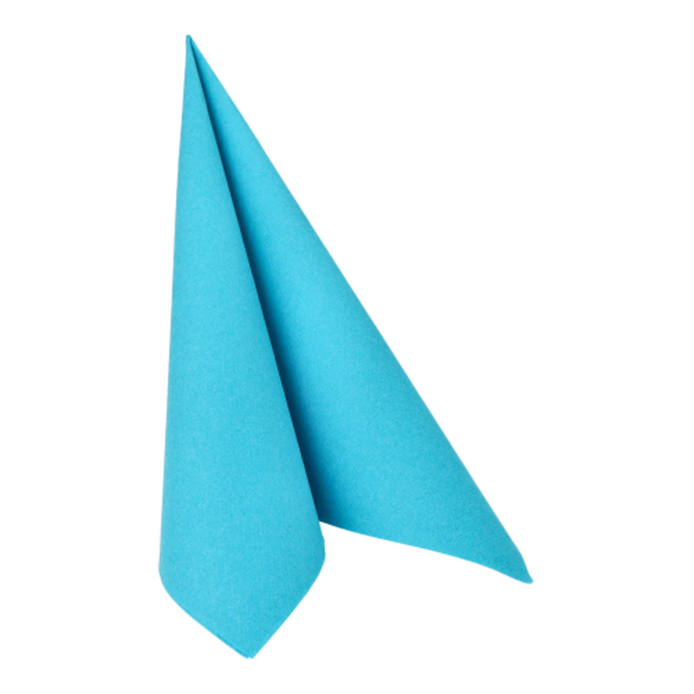 Papstar Servietten "ROYAL Collection" 1/4-Falz 40 cm x 40 cm türkis