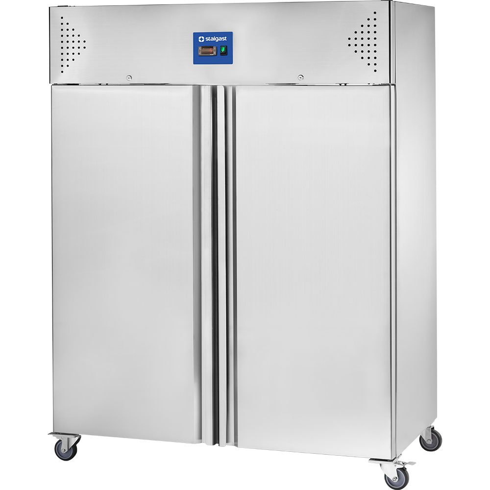 Stalgast Starline Doppeltür-Tiefkühlschrank mit Rädern, GN 2/1