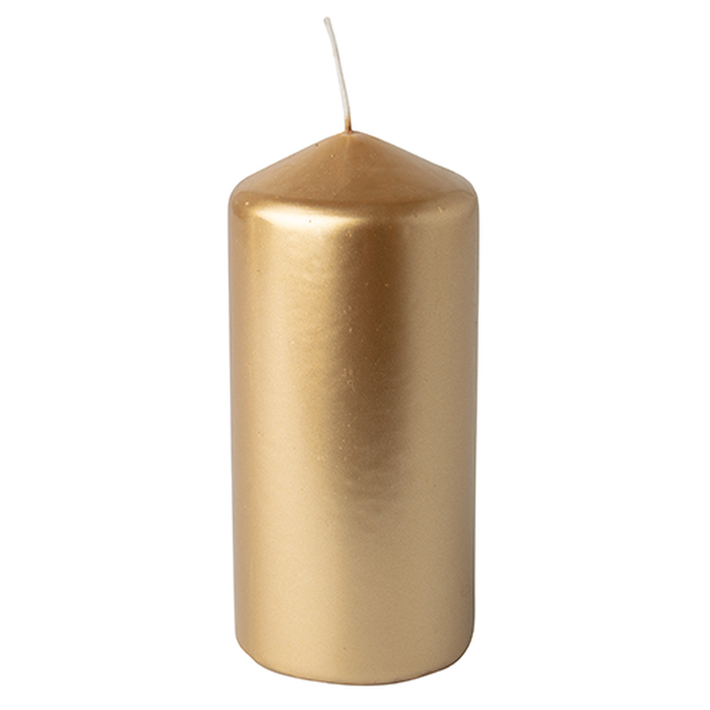 Papstar Stumpenkerze Ø 60 mm · 130 mm gold