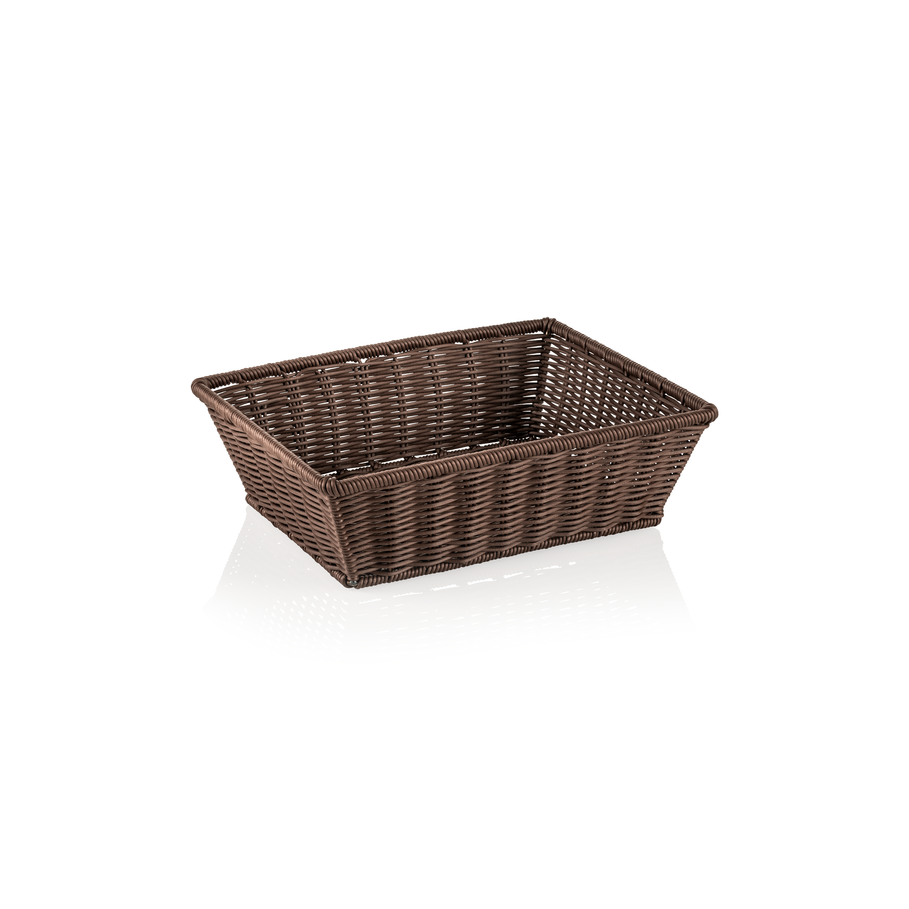 WAS GN Korb 1/2 WEAVER PRO GN Körbe, braun, Polypropylen, Chromnickelstahl 18/10