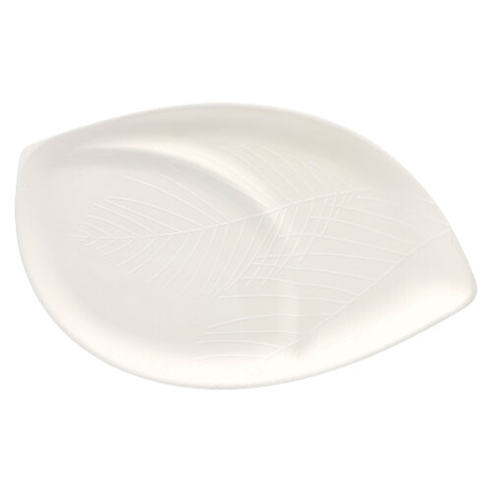 Papstar Teller "Folia" Zuckerrohr 2-geteilt 1,5 cm x 30 cm x 47,2 cm