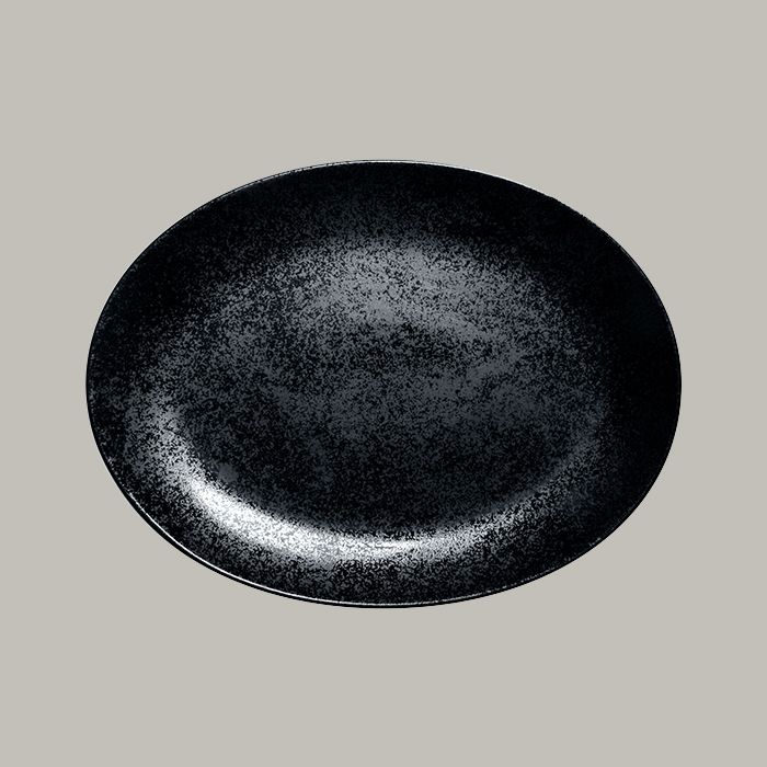 RAK Platte oval  Serie: Karbon L 32 cm / W 23 cm / Ht. 3.2 cm