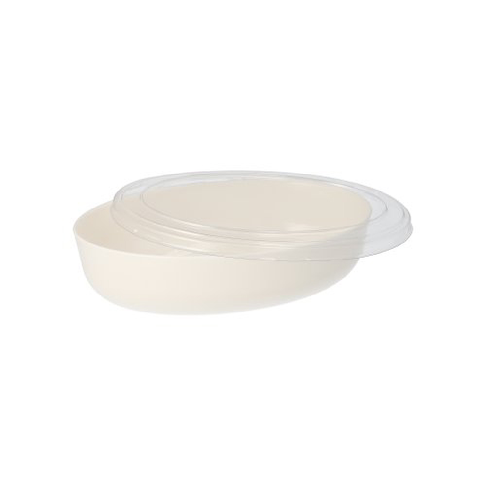 Papstar Deckel PET für Schalen oval 1 cm x 13,5 cm x 20,5 cm glasklar "Cella"