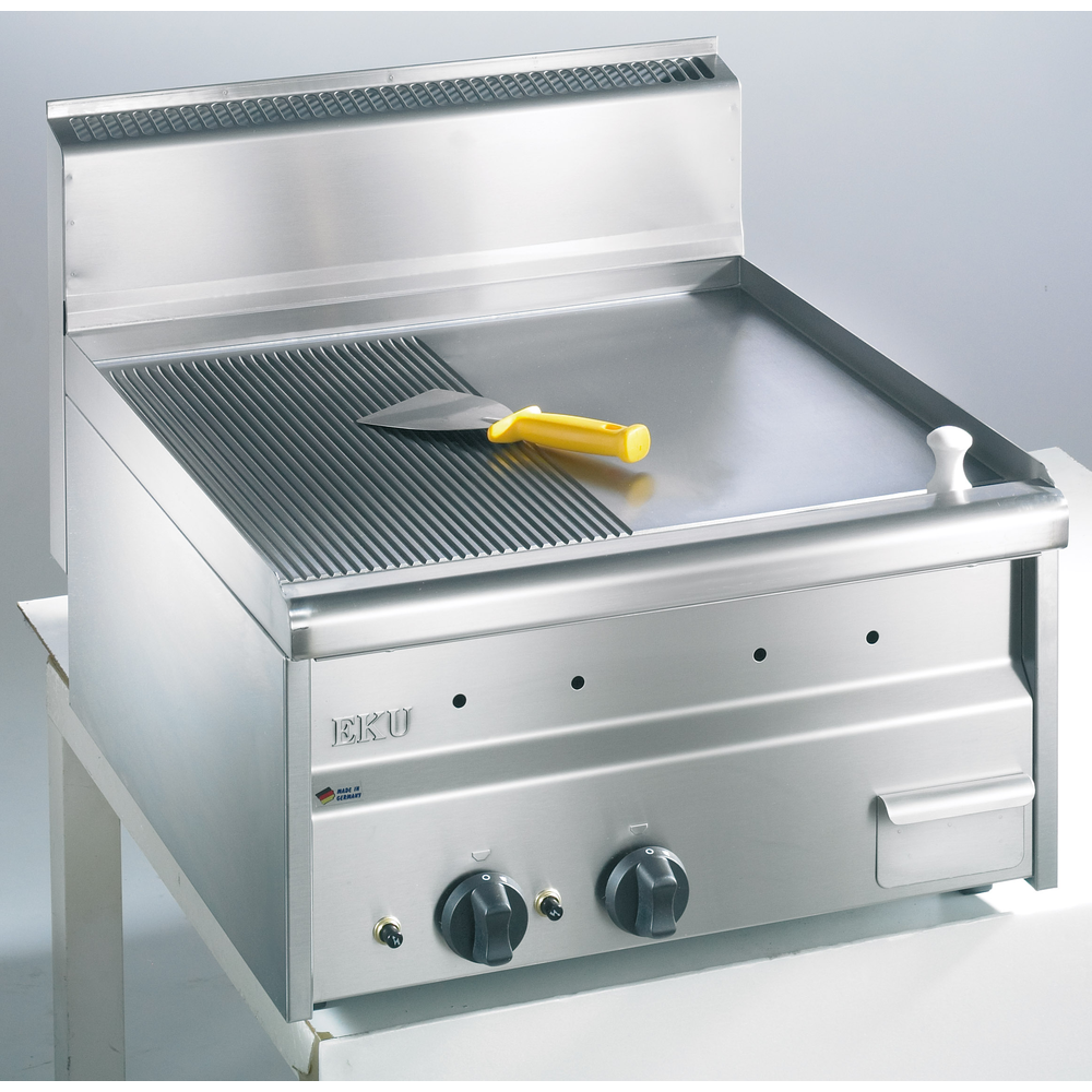 EKU Snackline Gas-Grillplatte GRG-60R 1/2 glatt, 1/2 gerillt