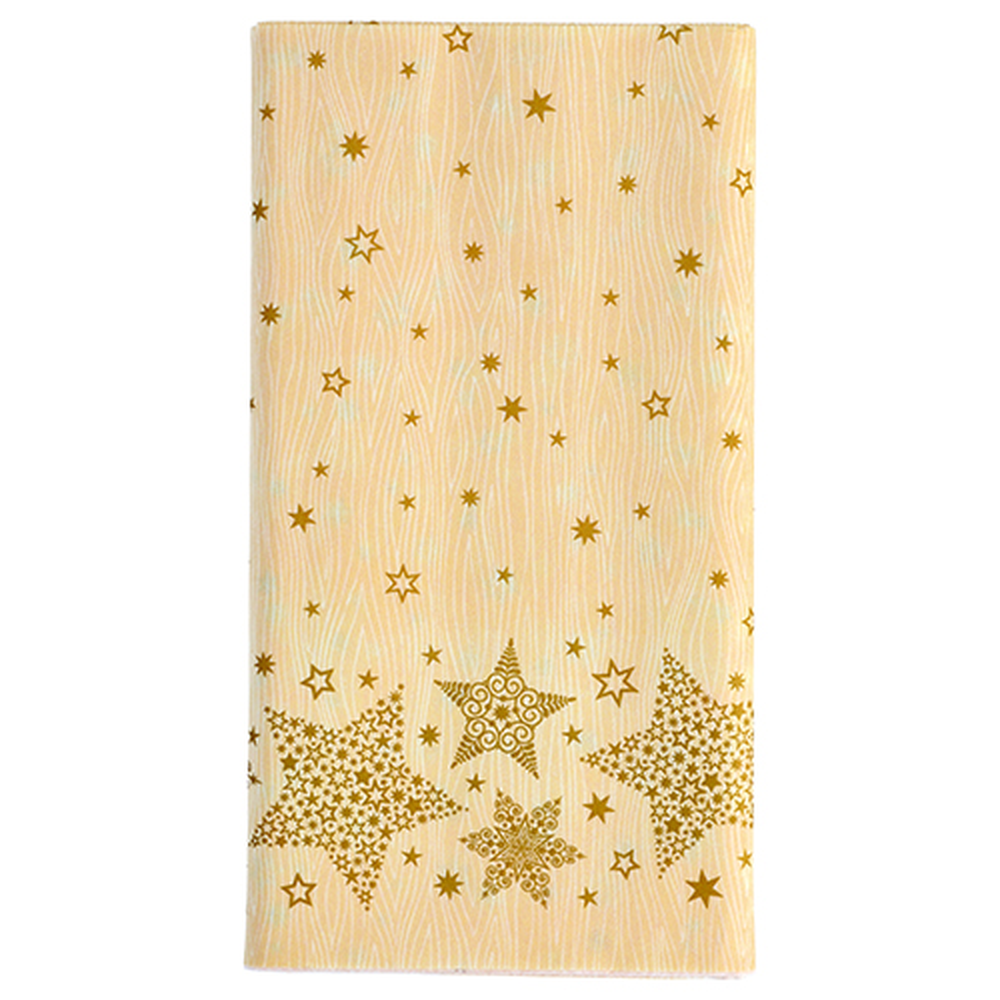 PAPSTAR stoffähnlich, Airlaid 120 cm x 180 cm creme Christmas Shine