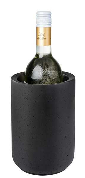 APS Flaschenkühler -ELEMENT BLACK- außen Ø 12 cm, H: 19 cm