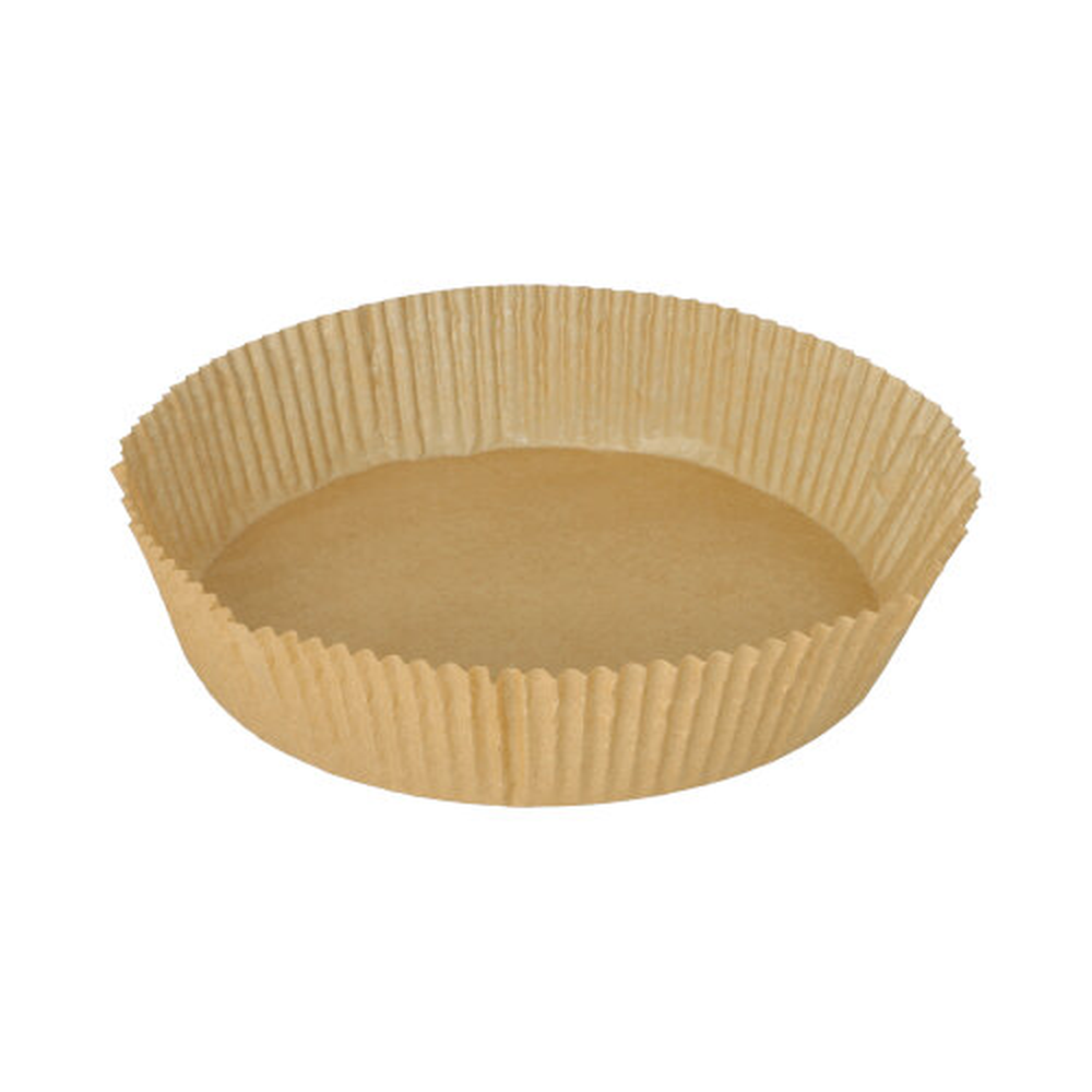 Papstar Backpapierzuschnitte Ø 21 cm · 5 cm braun für Heißluftfritteusen