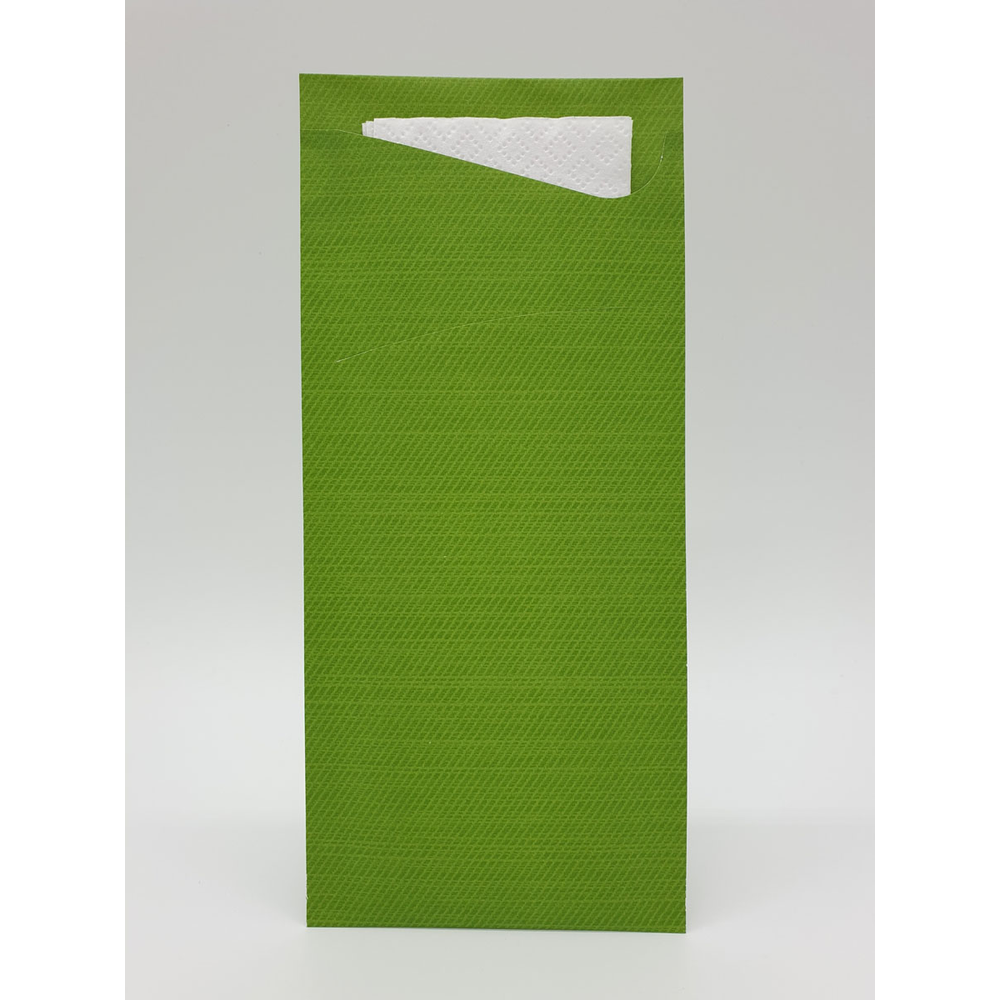 Duni Sacchetto Zelltuch 190 x 85 mm leaf green/weiß