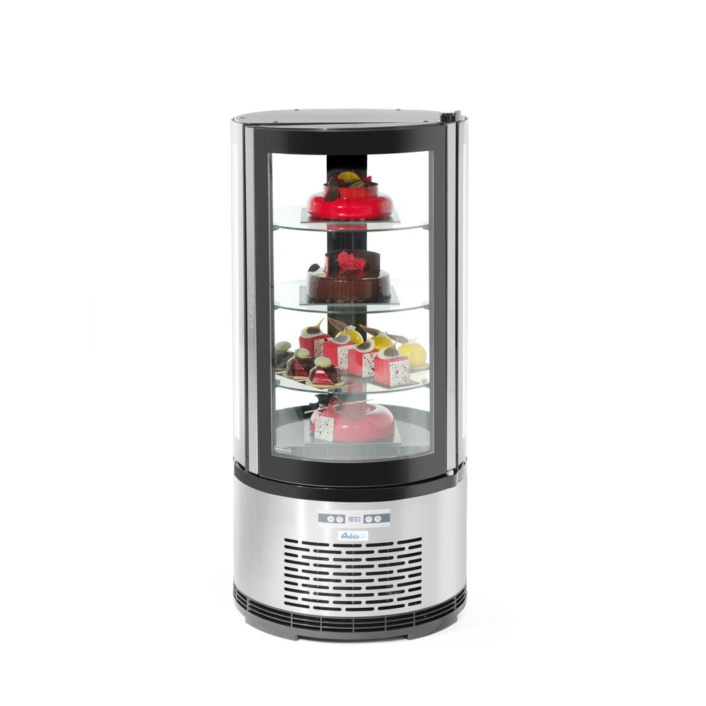 Hendi Kuchenvitrine, rund 100L, Arktic, 100L, 230V/210W, ø480x(H)1065mm
