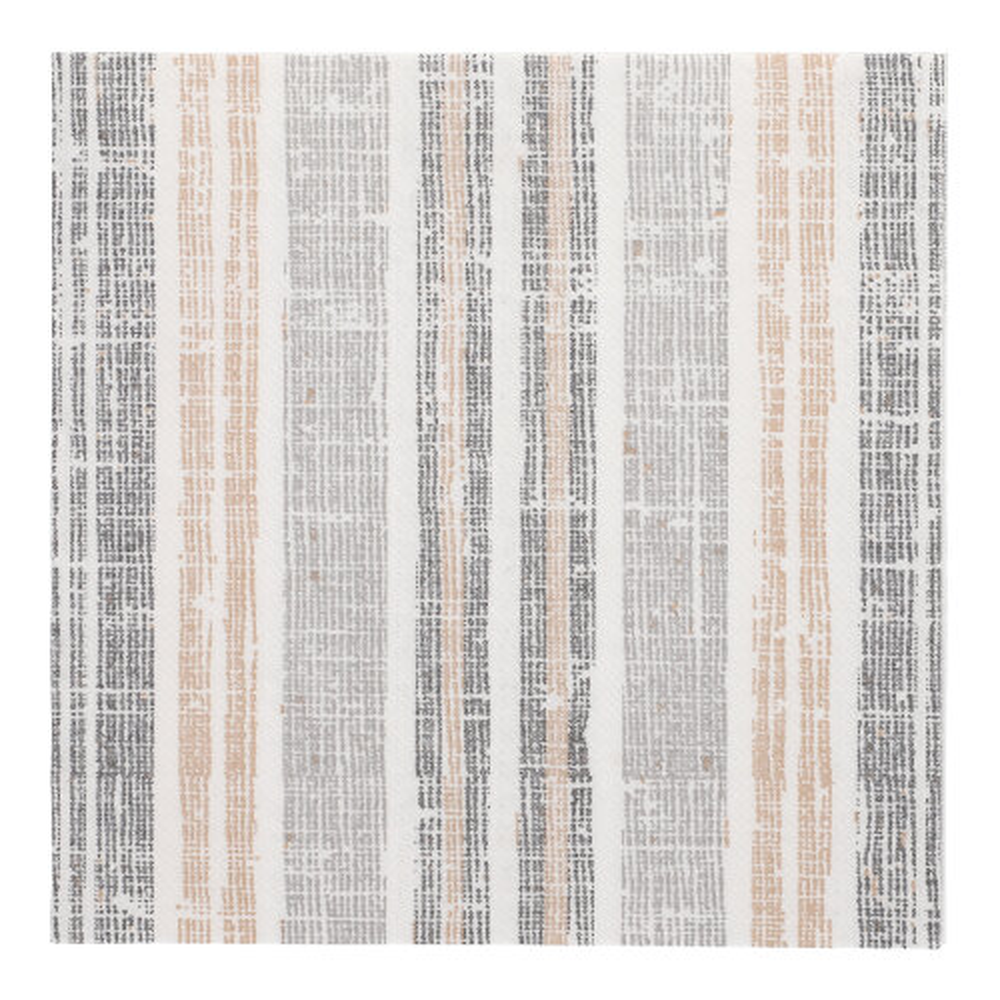 Papstar Servietten "ROYAL Collection" 1/4-Falz 40 cm x 40 cm grau "Stripes"