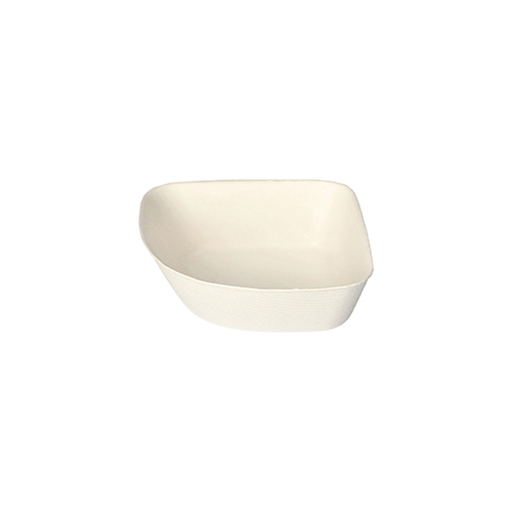 PAPSTAR Schalen, Zuckerrohr pure 3,5 cm x 10 cm x 10 cm weiss Belle Vie, 