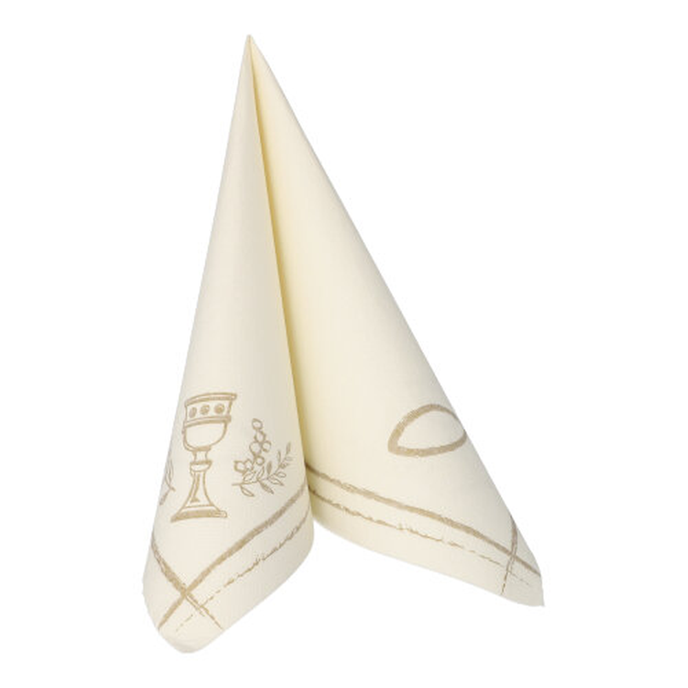 PAPSTAR Servietten ROYAL Collection 1/4-Falz 40 cm x 40 cm Communion / Co