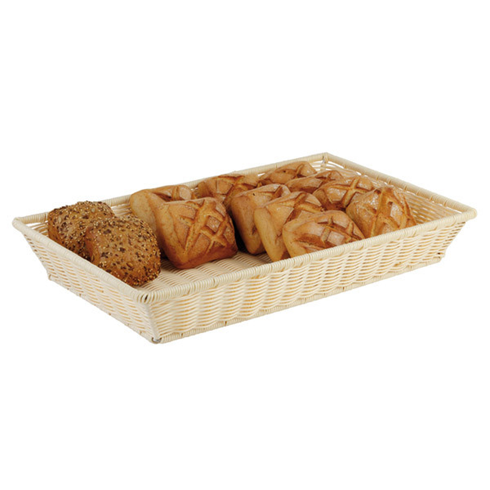 APS GN 1/1 Buffet-Korb 53 x 32,5 cm, H: 8 cm , Polypropylen, beige