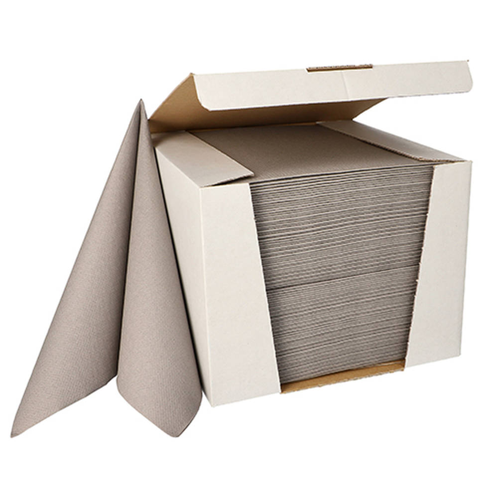 Papstar Servietten "ROYAL Collection" 1/4-Falz 40 cm x 40 cm grau