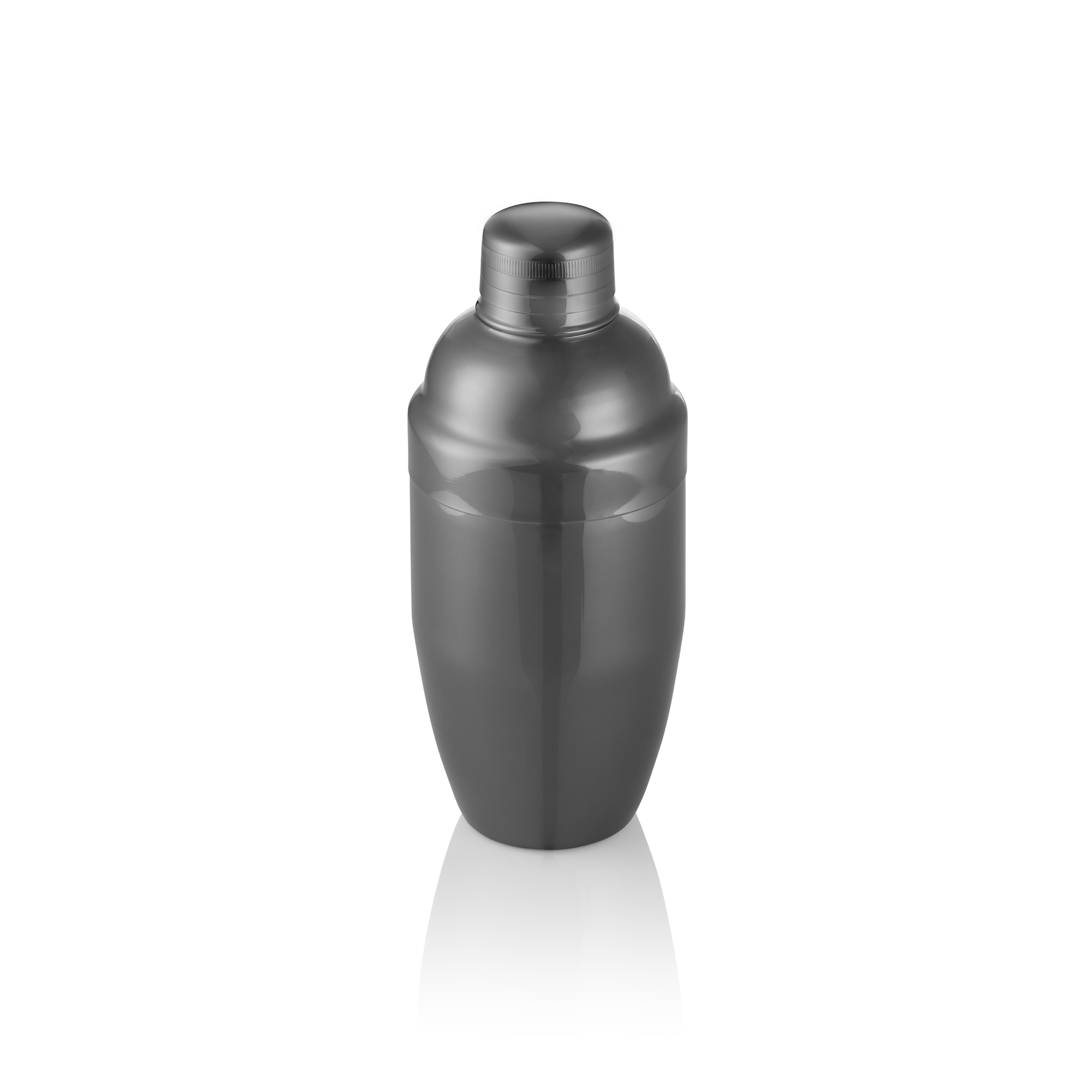 WAS Shaker Classic NOCTURN, 0,5 ltr., Ø 8,5 cm, gun metal, Chromnickelstahl 18/8