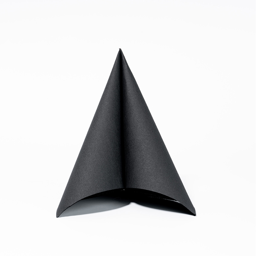 Mank Serviette Basic schwarz 40 x 40 cm 1/4 Falz