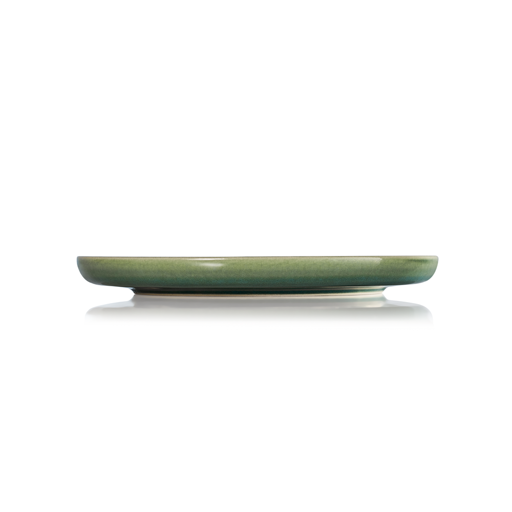 WAS Teller Set ROCKZZERO, flach, Ø 28 cm, Set á 6 Stück, myrtle green, Steinzeug