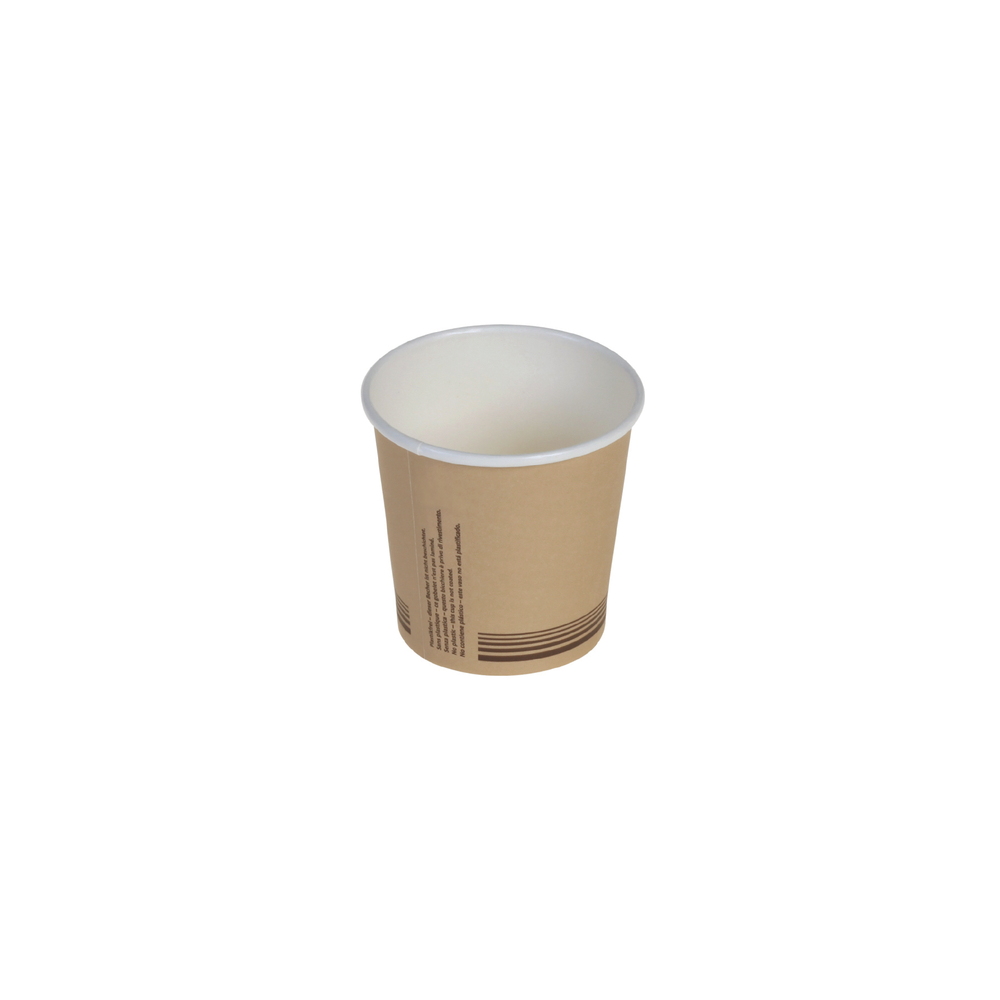 Pacovis Kaffeebecher 1dl, braun, Ø62mm, nicht Plastik-laminiert
