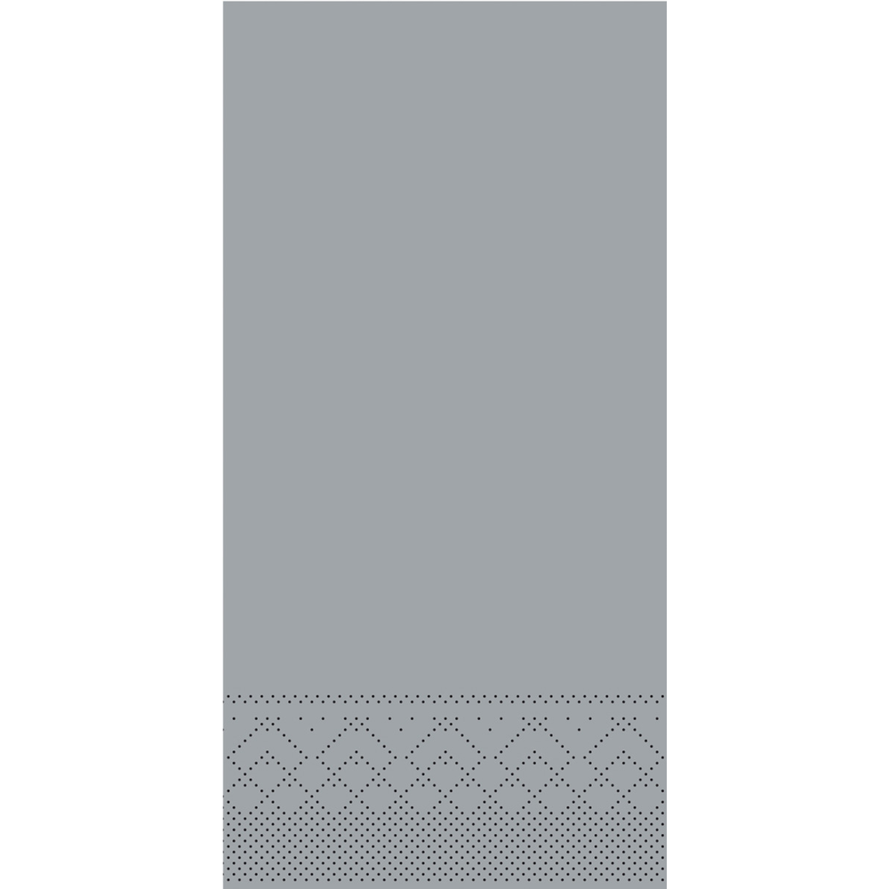 Mank Serviette Basic grau 33 x 33 cm 1/8 Falz