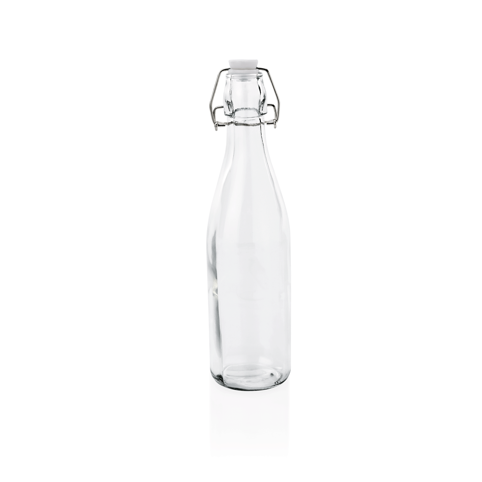 WAS Bügelverschlussflasche Set, 0,5 ltr., Ø 7 cm, Höhe 26,5 cm, Set á 4 Stück, G