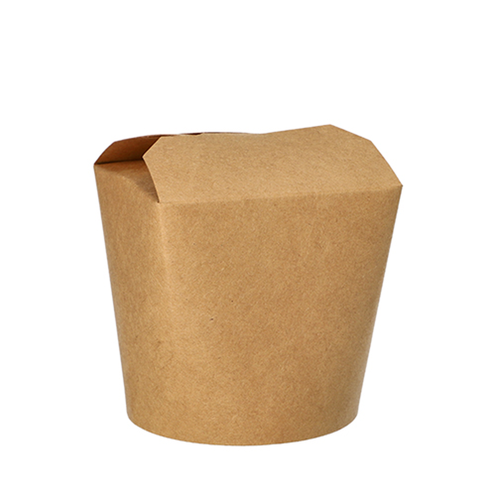 Papstar Snackboxen, Pappe rund 760 ml 9,8 cm x 10 cm x 8,8 cm braun