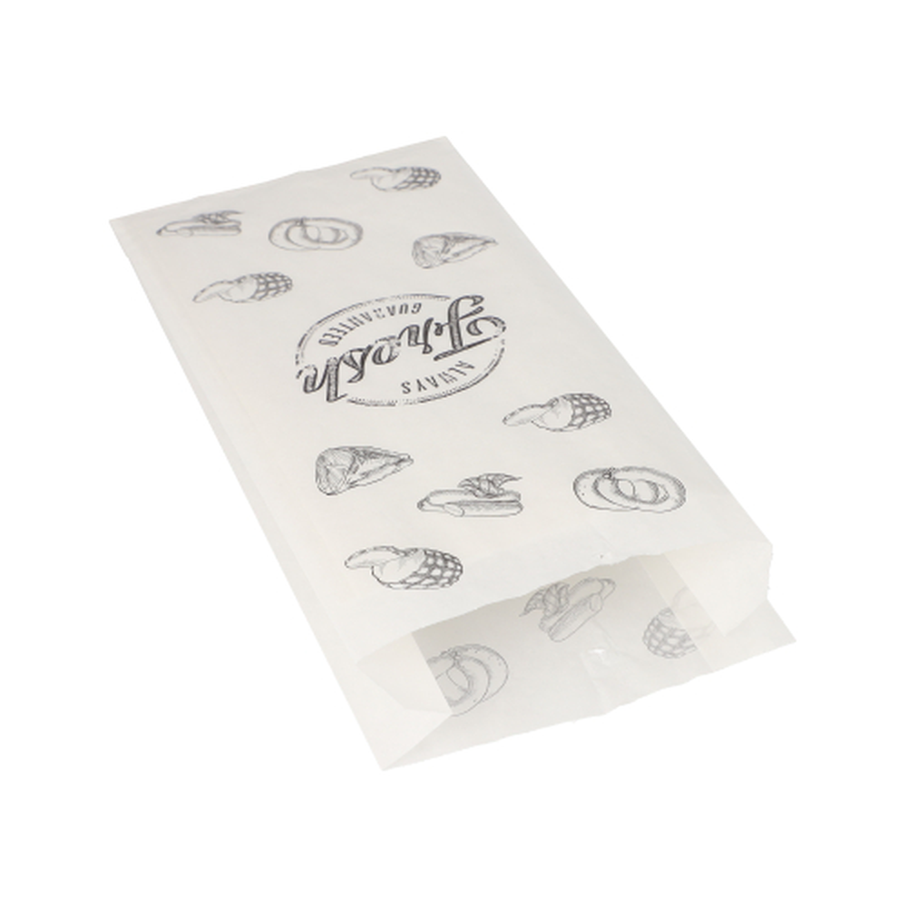 Papstar Fleischerbeutel, Kraftpapier, gefädelt 28 cm x 14 cm x 6 cm