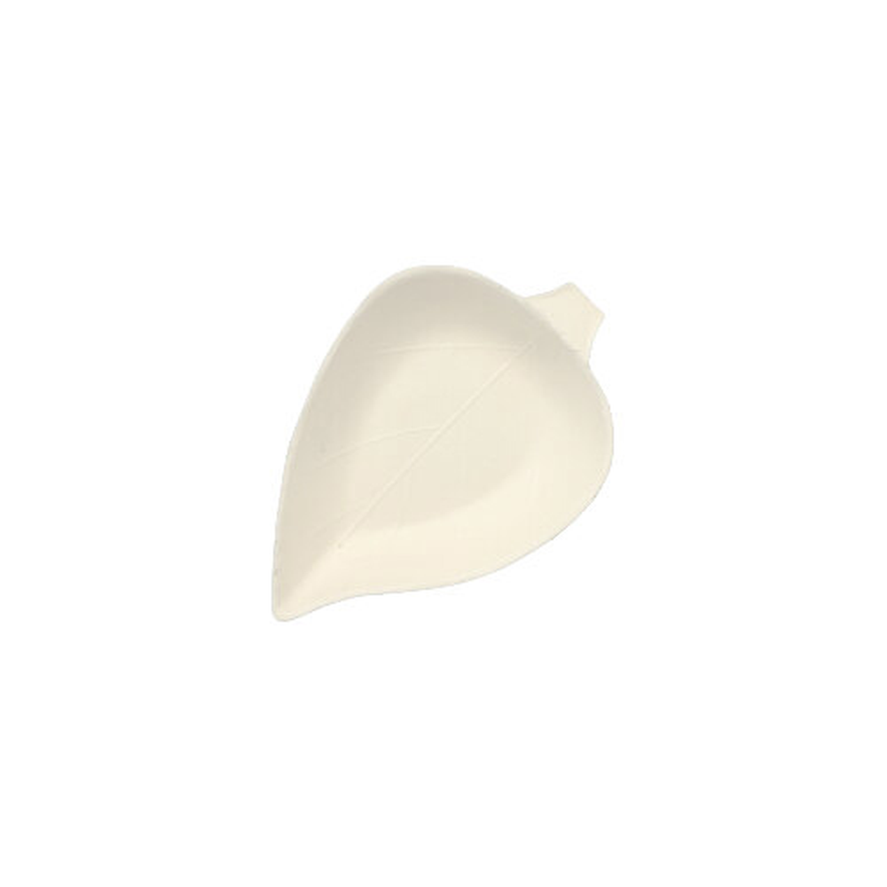 Papstar Fingerfood - Teller, Zuckerrohr "pure" 1,2 cm x 6 cm x 8 cm weiss "Leaf"