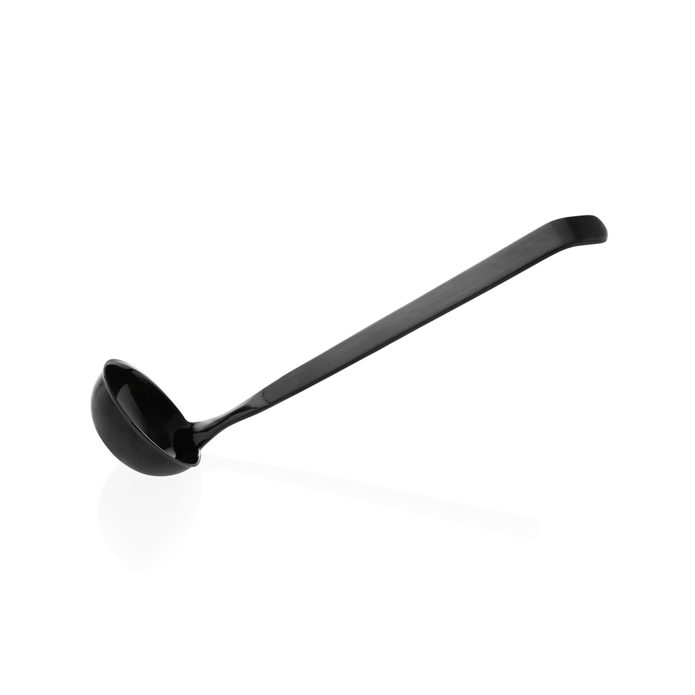 WAS Servierlöffel KITCHEN TOOL 1887, 32 cm, geschlossen, mit schwarzer PVD Besch