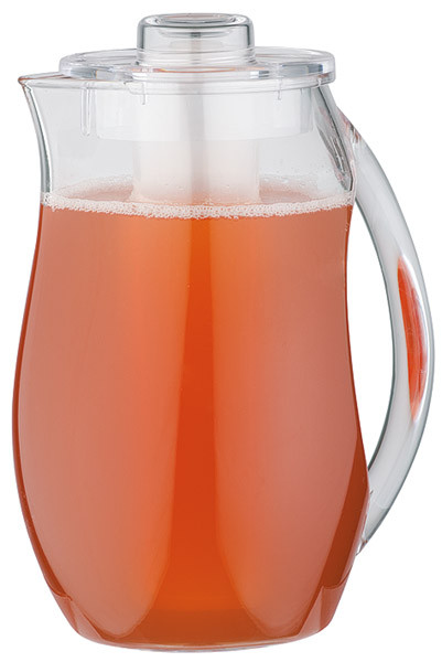 APS Saft- / Wasserkanne 19 x 13 cm, H: 27 cm , MS, transparent