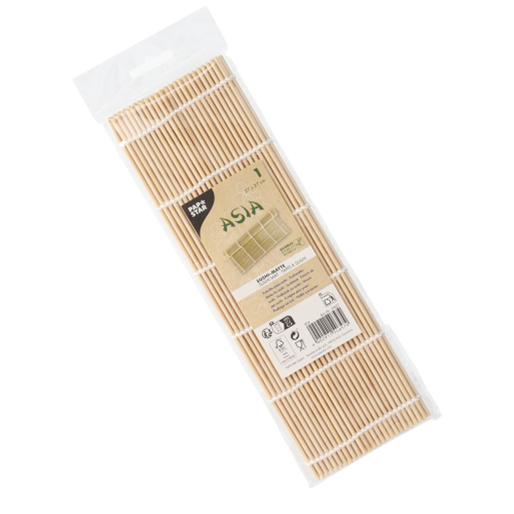 Papstar Sushi-Matte Bambus "ASIA" 27 cm x 27 cm natur