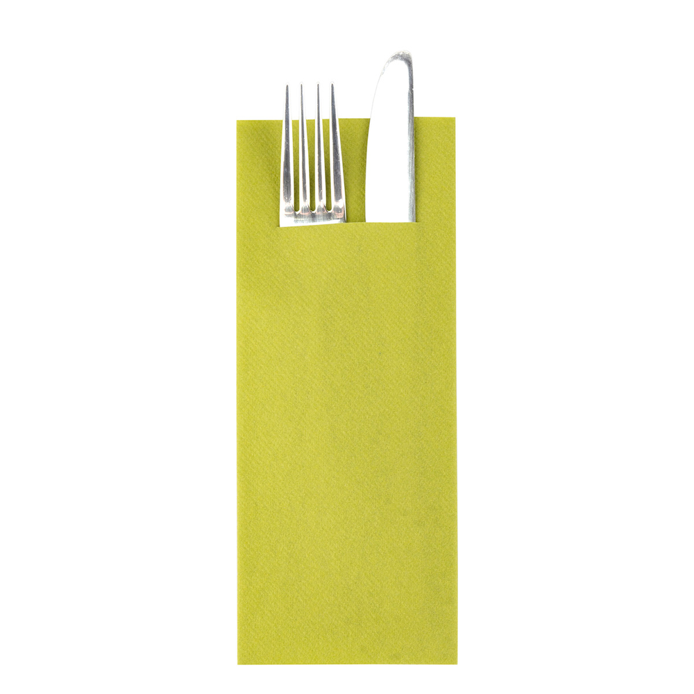Mank Pocket-Napkins Basic kiwi 40 x 33 cm 1/8 Falz