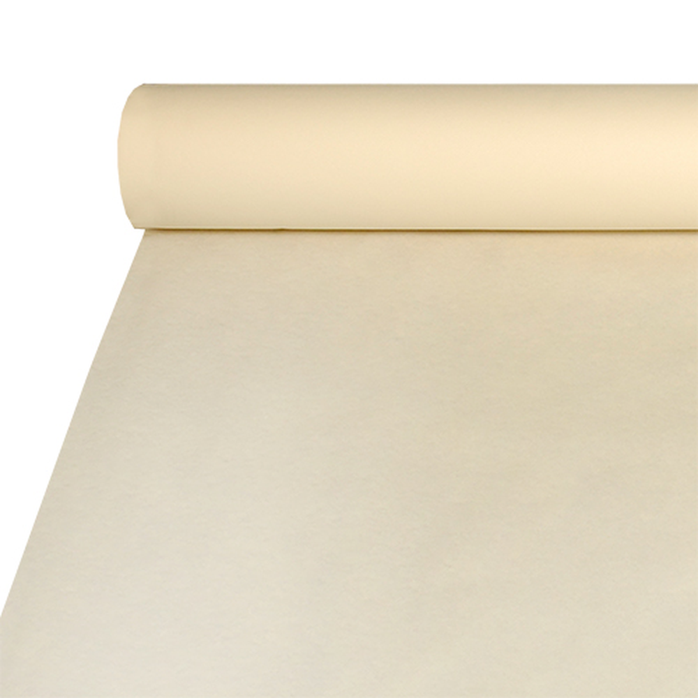 Papstar Tischdecke, stoffähnlich, Airlaid 20 m x 1,2 m creme