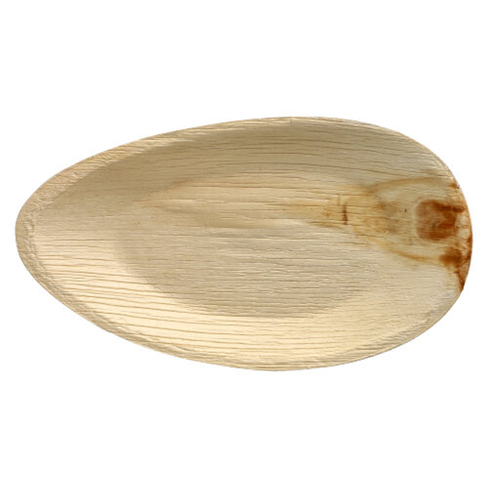 Papstar Teller, Palmblatt "pure" oval 32 cm x 18 cm x 3 cm