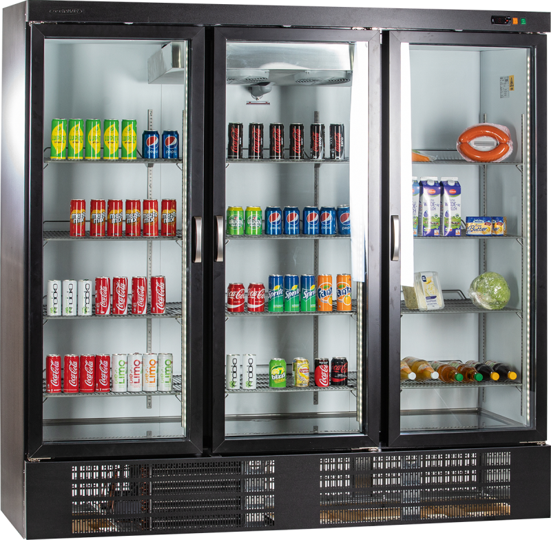 KBS Glastür-Tiefkühlschrank TKU 1850 G mit Drehtüren