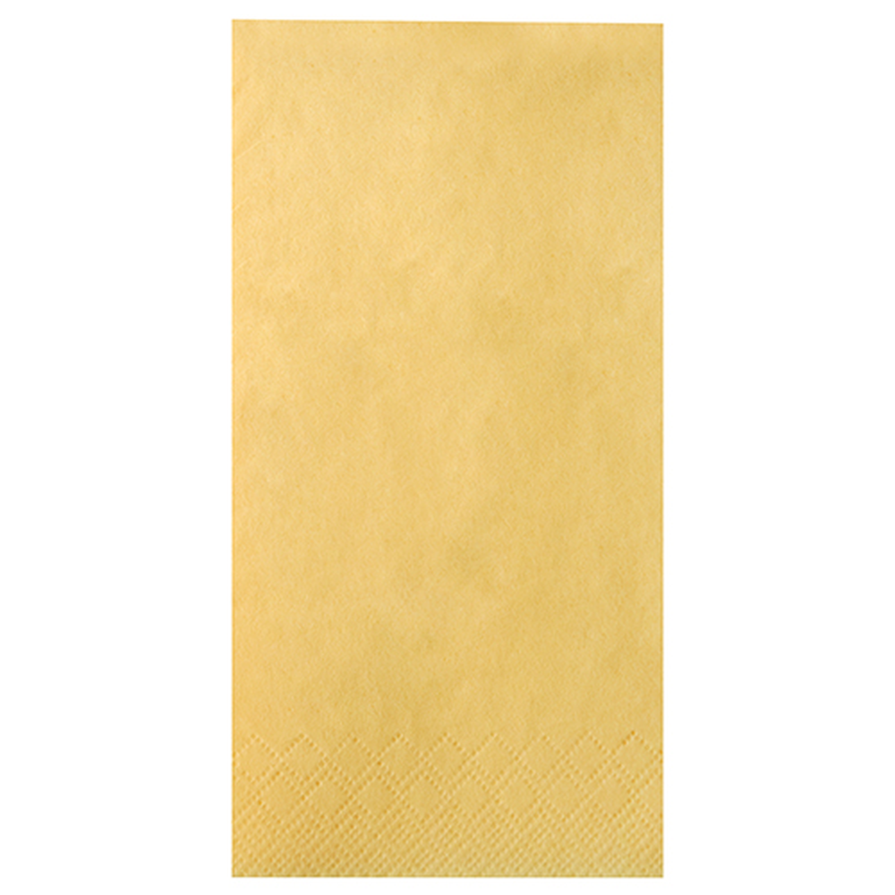 Papstar Servietten, 3-lagig 1/8-Falz 40 cm x 40 cm gelb