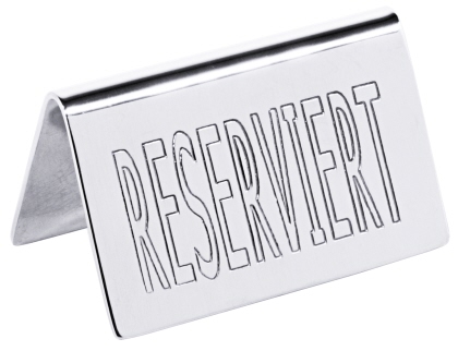 Contacto Tischschild RESERVIERT