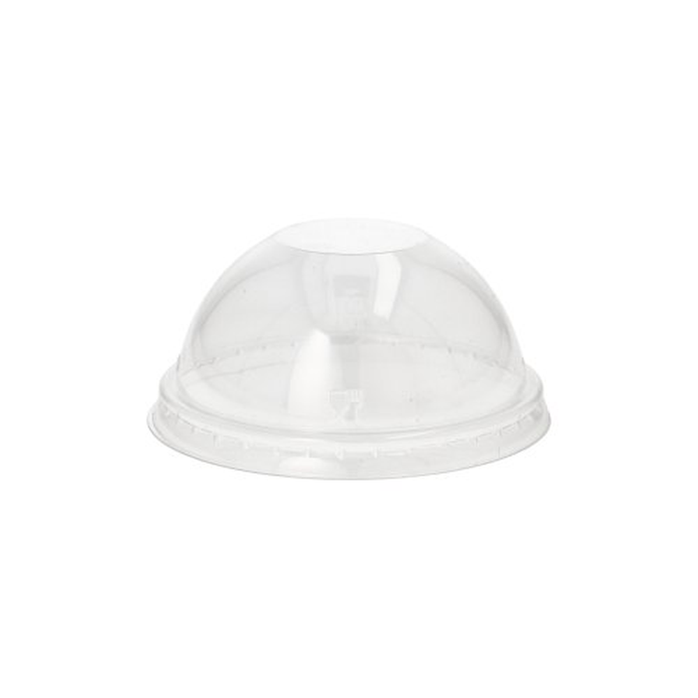 Papstar Dom-Deckel, PET rund Ø 9 cm · 4,5 cm glasklar ohne Lochung