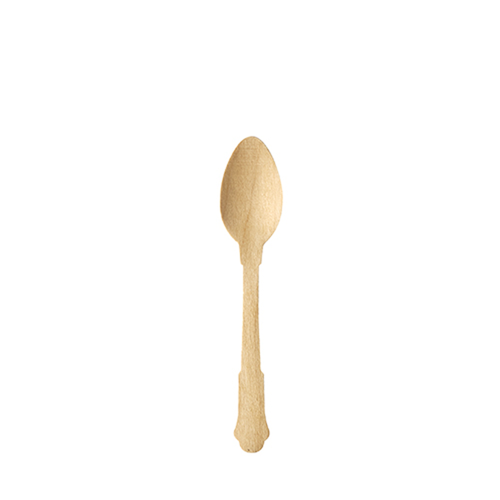 Papstar Kaffeelöffel, Holz "pure" 12 cm "Vintage"