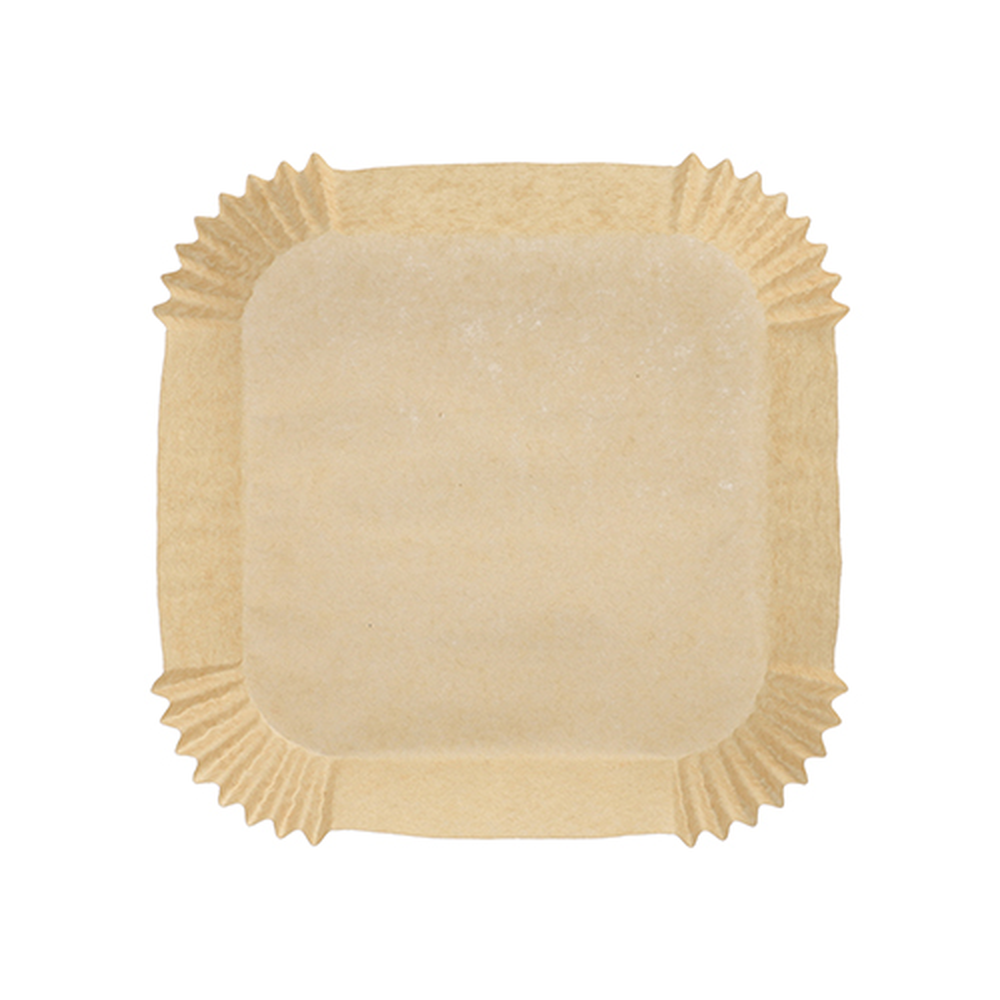 Papstar Backpapiere 16 cm x 16 cm x 4,5 cm braun für Heißluftfritteusen
