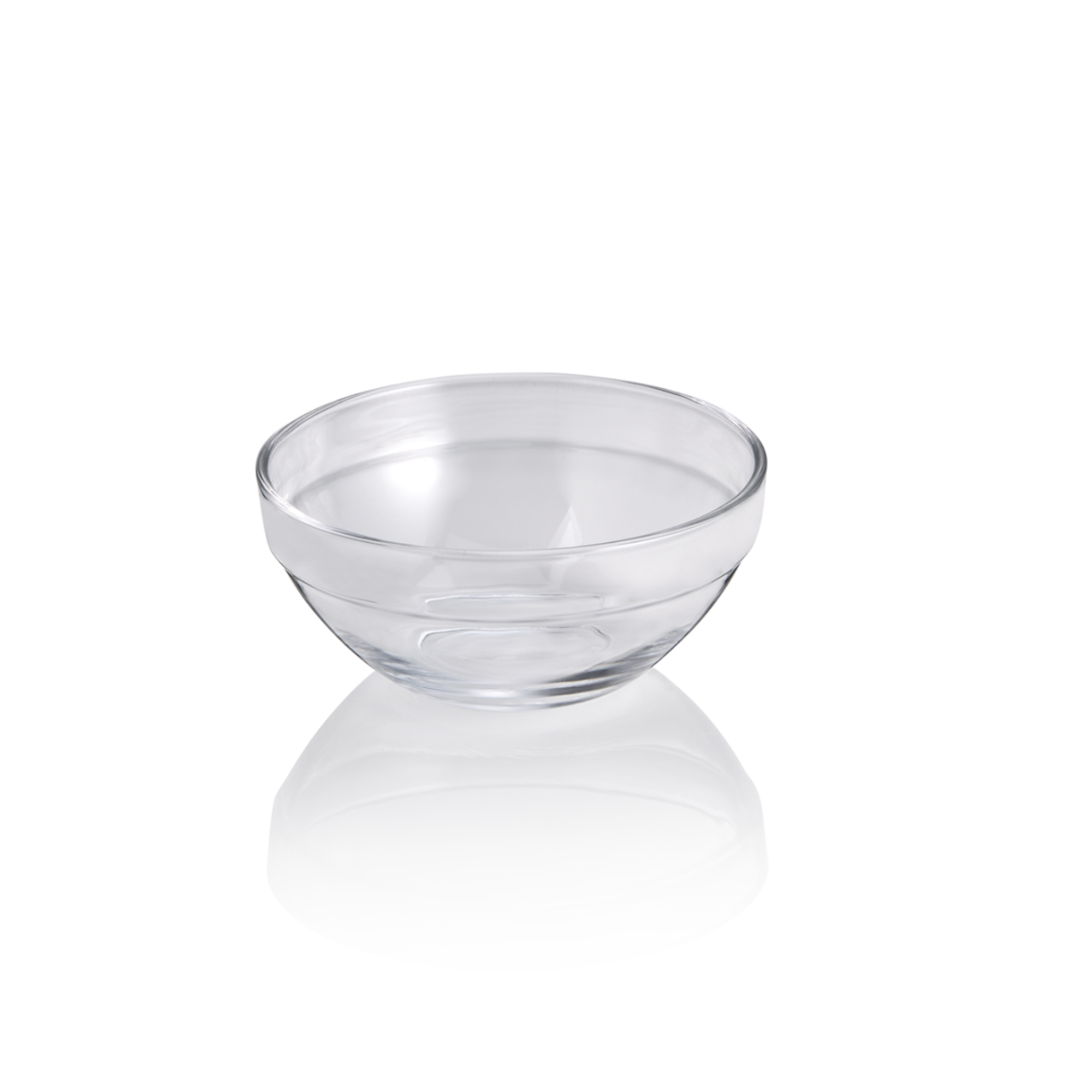 WAS Schüsse Set, Ø 17 cm, Höhe 8 cm, Set á 3 Stück, gehärtetes Glas