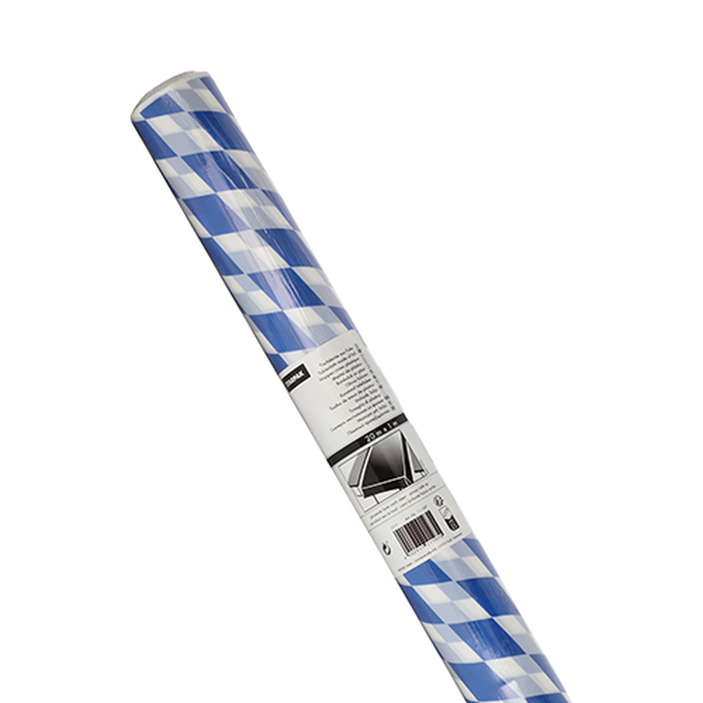 Papstar Tischdecke, Folie 20 m x 1 m "Bayrisch Blau"
