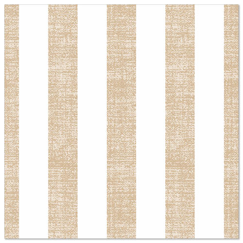 Papstar Servietten "ROYAL Collection" 1/4-Falz 40 cm x 40 cm sand "Lines"
