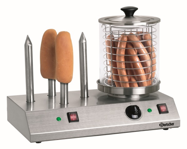 Bartscher generalüberholt Elektrisches Hot-Dog-Gerät mit 4