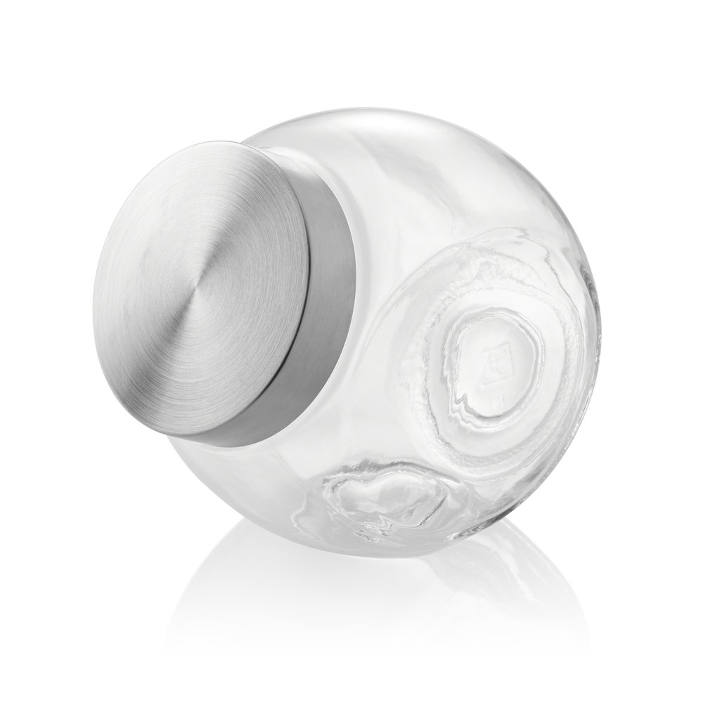 WAS Bonboniere, 1,7 ltr., 18 x 12,5 x 17,5 cm, Glas, Edelstahl