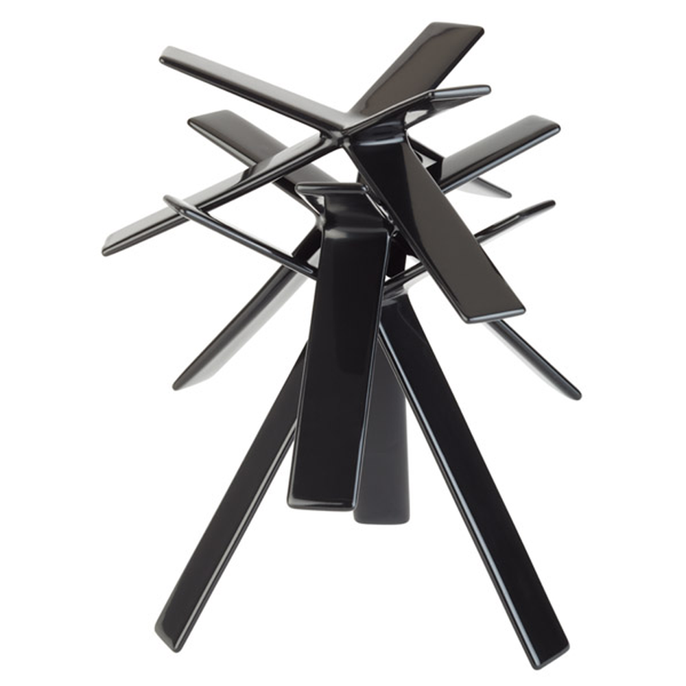 APS Buffet-Ständer -STAR- H: 8 cm , Metall, schwarz ummantelt
